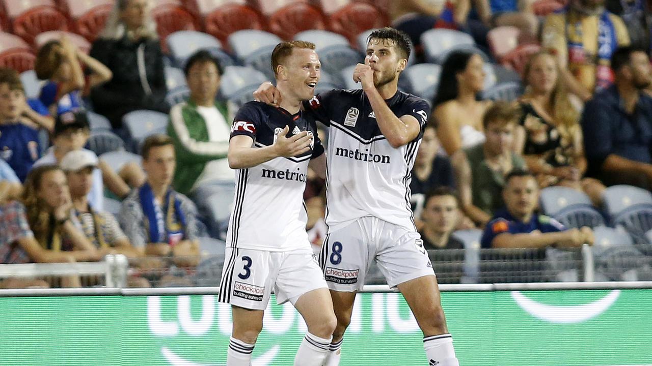 Terry Antonis struck as Melbourne Victory beat the Newcastle Jets.