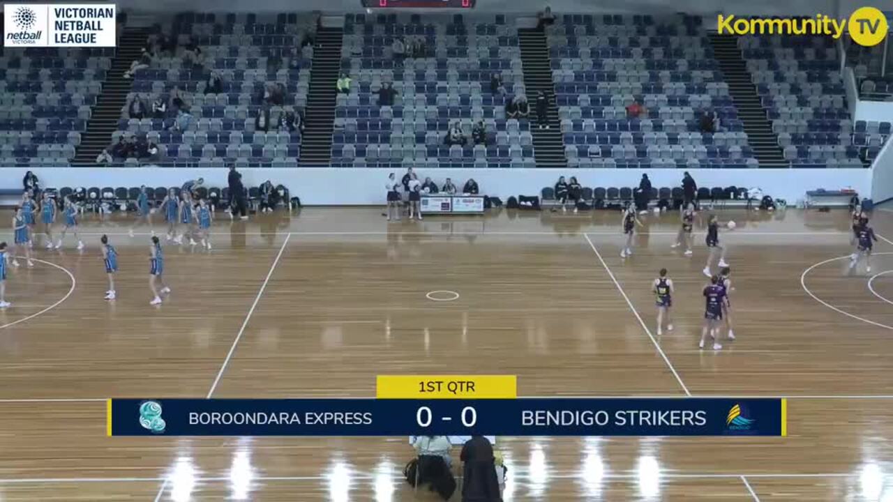 Replay: Boroondara Express v Bendigo Strikers (23&U) – 2025 Victorian Netball League Round 12