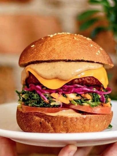 A plant-based burger. Picture: Supplied