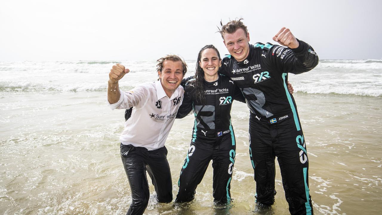 Extreme E: Rosberg X Racing founder Nico Rosberg with Molly Taylor and Johan Kristoffersson.