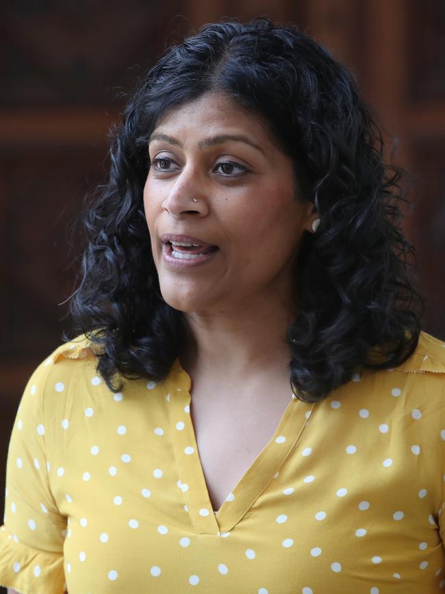 Family First made an unfortunate slip when typing the surname of Samantha Ratnam. Picture: David Crosling