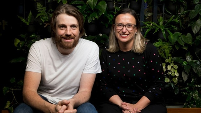 Mike Cannon-Brookes and Brighte founder Katherine McConnell.