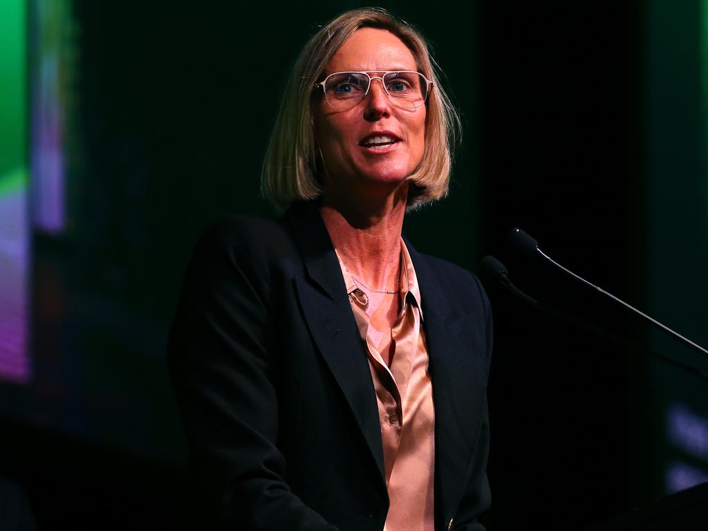 Olympian Susie O'Neill at the Legacy Forum on Wednesday. Picture: David Clark