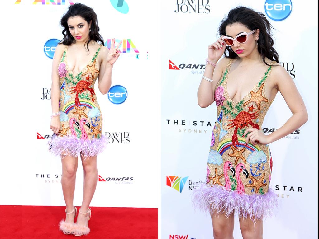 Charli XCX arrives at the ARIA Awards 2014 in Sydney. Picture: Adam Taylor