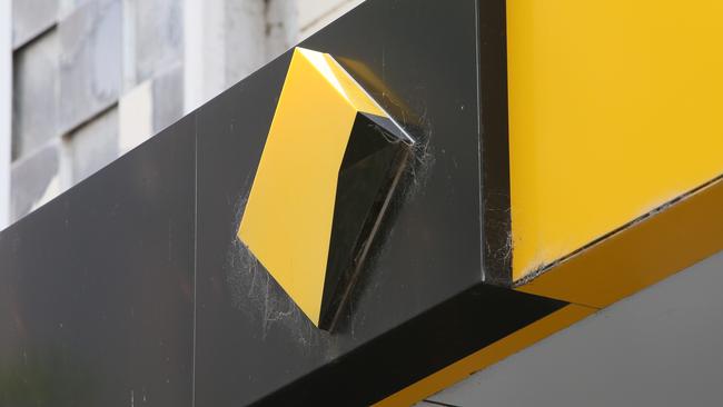 ADELAIDE, AUSTRALIA - NewsWire Photos NOVEMBER 15, 2021: The Commonwealth Bank Signage and Logo at the Rundle Mall Branch, Adelaide, South Australia. Picture NCA NewsWire / Emma Brasier.