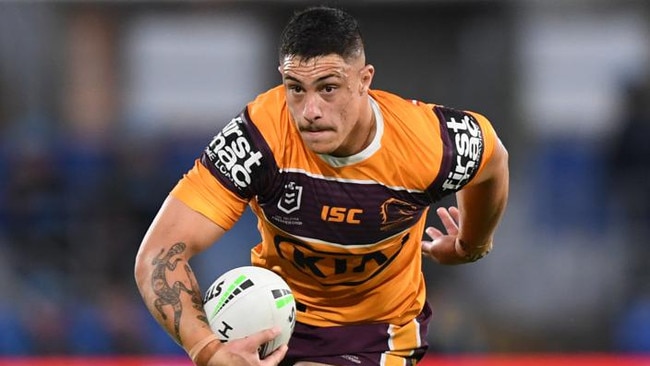 Kotoni Staggs revealed he is staying at Brisbane. Picture: Scott Davis/NRL Photos