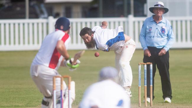 Ulmarra Hotel Tucabia Copmanhurst captain Brad Chard was awarded player of the final for his returns of 5 for 38 off 16.1 overs, and 47 not out in an unbeaten 70-run 10th wicket partnership with Taine Riley (20no) to put the result beyond doubt in the Clarence River Cricket Association 2020/21 GDSC Premier League grand final against minor premiers Brothers Clocktower Hotel at Ellem Oval on Sunday, 28th March, 2021. Photo: Adam Hourigan / The Daily Examiner