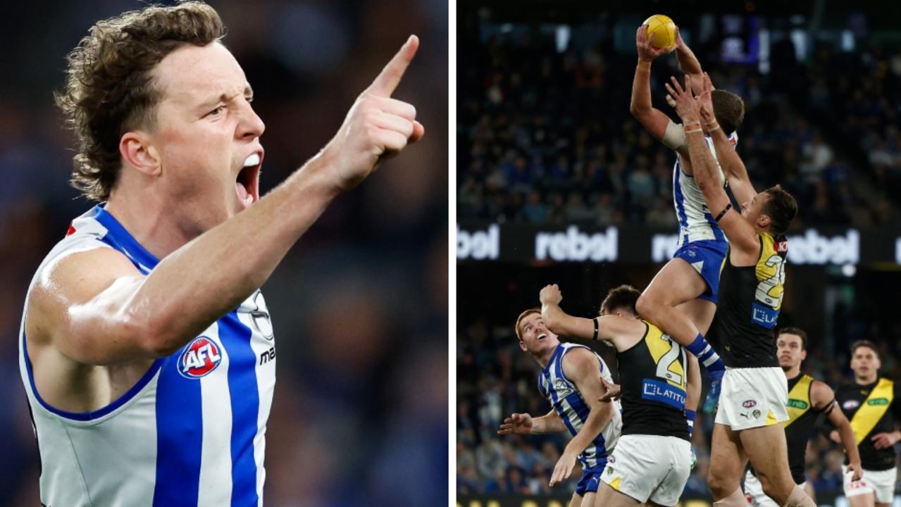 North Melbourne has held off a late charge from Richmond in a 13-point win at Marvel Stadium to keep the Tigers anchored in 18th spot.