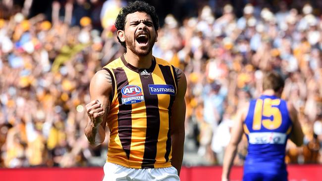 Cyril Rioli won four premierships with Hawthorn — 2008, 2013, 2014 and 2015. Picture: Nicole Garmston