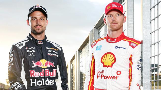 Earl Bamber (Red Bull Holden Racing Team) and Alex Premat (DJR/Team Penske) are the co-drivers for Shane van Gisbergen and Scott McLaughlin respectively. Picture: Tim Hunter.