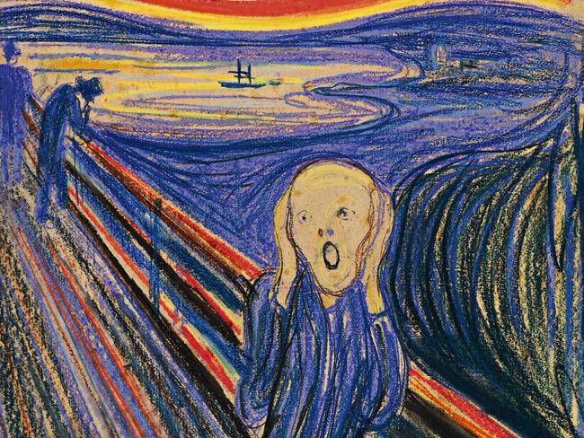 This photo provided by Sotheby's shows painting 'The Scream', 1895, by Norwegian painter Edvard Munch. The work, is one of four versions of the composition, will lead Sotheby's Impressionist & Modern Art Evening Sale in New York on 02/05/2012.