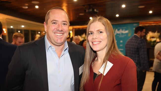 Dan Doran and Alisha Swain at the Gold Coast Australian of the Year Awards 2025 at Sky Point for Gold Coast at Large. Picture, Portia Large.