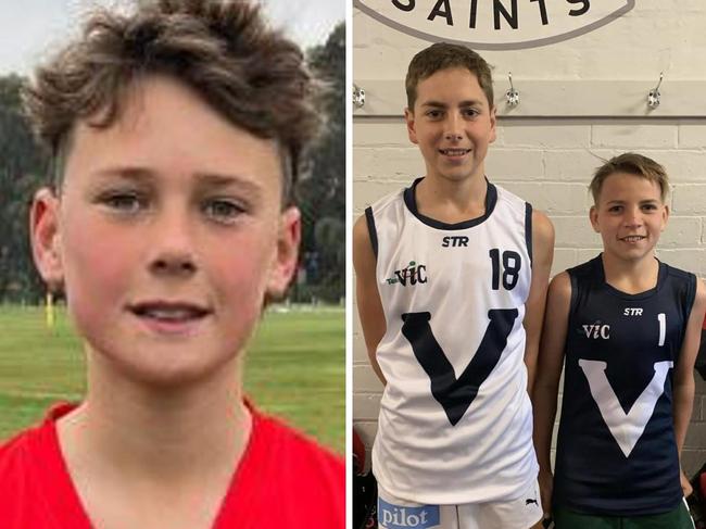 Named: School Sport Victoria U12 boys and girls footy teams