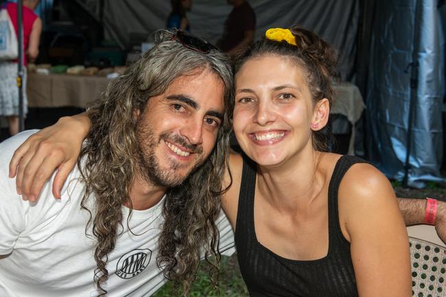 Simon and Danielle Clifford from West Mackay at Wintermoon Festival at Mount Charlton.Picture: Michaela Harlow