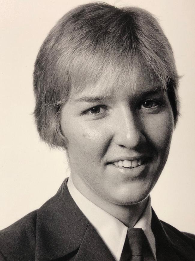 Katarina Carroll graduates from the police academy in 1983.