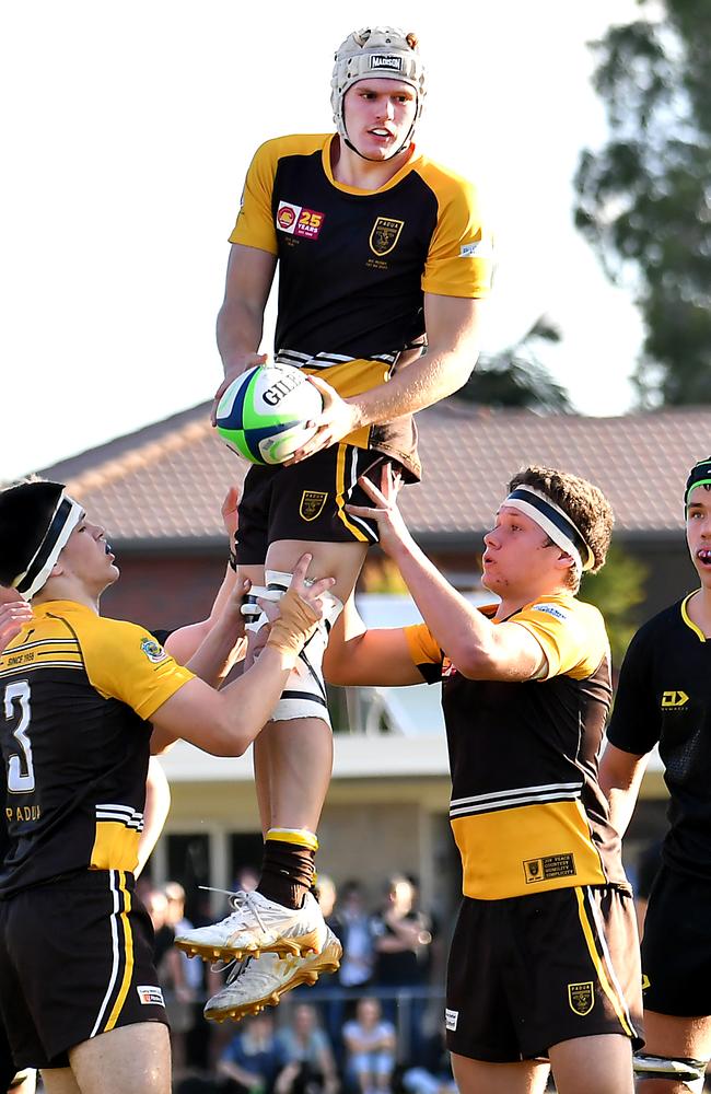 Padua Vs St Laurence. AIC First XV rugby grand final. Saturday June 10, 2023. Picture, John Gass