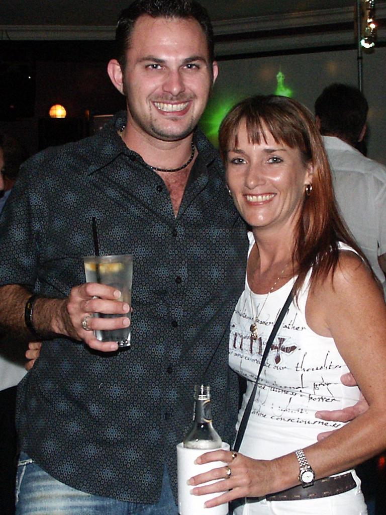 Damian Corsaro and Trisha Pons at Platinum Lounge Nightclub, Mackay, 2005. Picture: Daryl Wright.