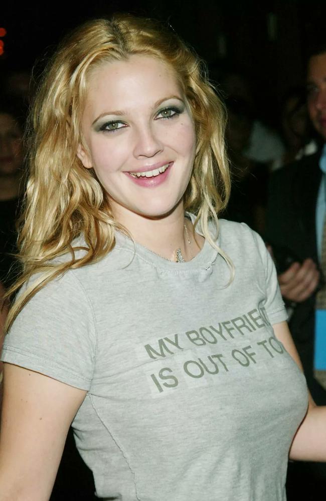 Drew Barrymore's 2003 look has remained iconic more than two decades later. Picture: Getty