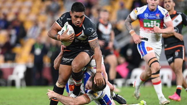 Joe Ofahengaue is in a better place at the Tigers. Picture; Bradley Kanaris/Getty Images)\