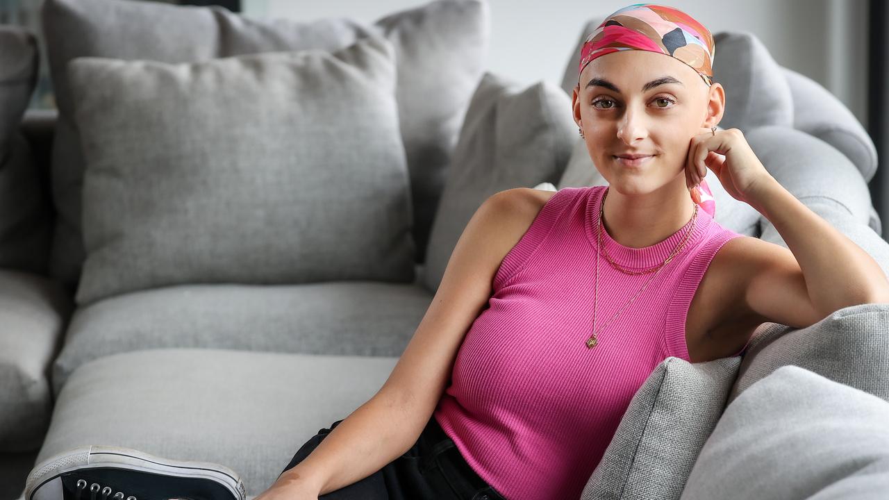 Nicolette Neofitou said developing breast cancer “robbed me of having a carefree life in my twenties”. Picture: Ian Currie