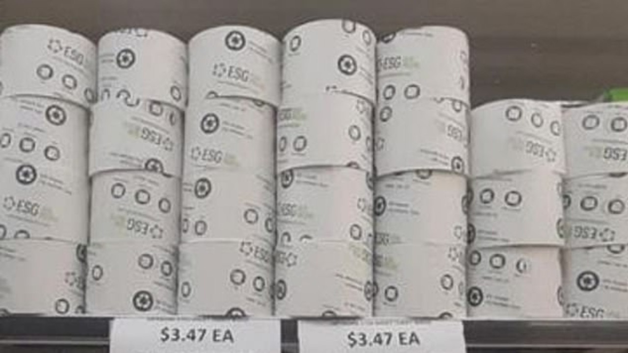 This Perth IGA has marked up the price of a single loo roll to a staggering $3.47.