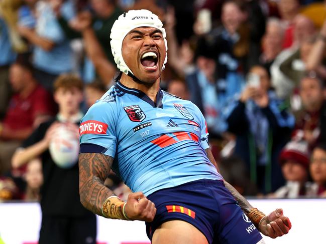 Despite spending time in the sin bin, Brian To’o still had a massive impact for the Blues. Picture: Getty Images