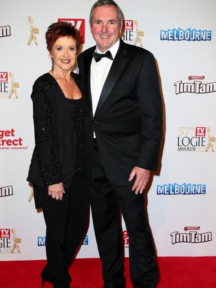 Jackie Woodburne and Alan Fletcher from Neighbours at the Logies.