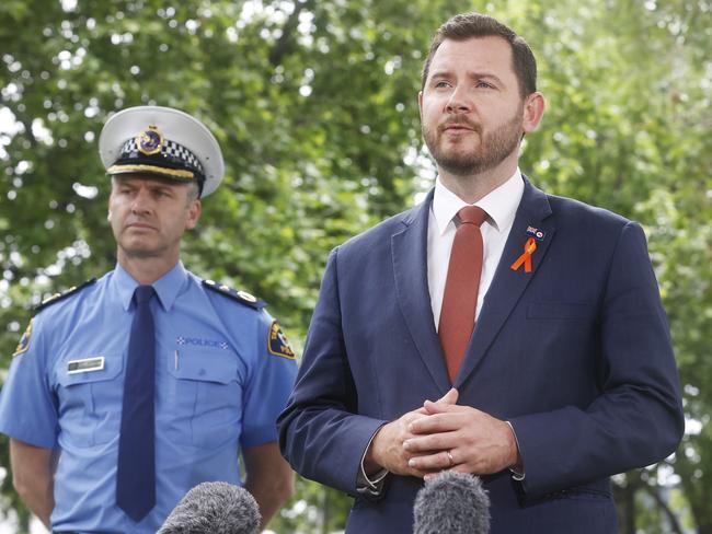 Minister Felix Ellis.  Announcement of the commencement of a trial enabling the use of wands while conducting police searches under existing search powers.  Picture: Nikki Davis-Jones