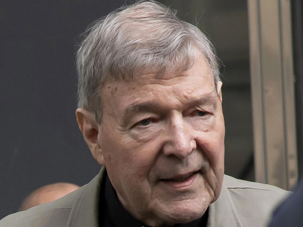 FILE - In this Feb. 26, 2019, file photo, Cardinal George Pell arrives at the County Court in Melbourne, Australia. The most senior Catholic to be convicted of child sex abuse will take his appeal to Australiaâ€™s highest court on Wednesday, March 11, 2020,  in potentially his last bid to clear his name. Cardinal George Pell was sentenced a year ago to six years in prison for molesting two 13-year-old choirboys in Melbourneâ€™s St. Patrickâ€™s Cathedral while he was the cityâ€™s archbishop in the late 1990s. (AP Photo/Andy Brownbill, File)