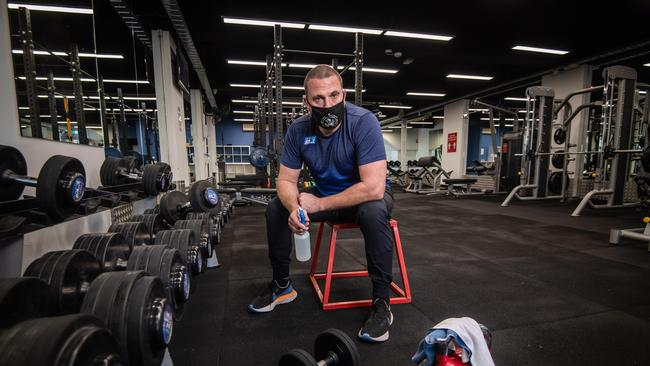 'Gyms Coalition' leader Tim Schleiger at one of his gyms in Prahran. Picture: Jason Edwards