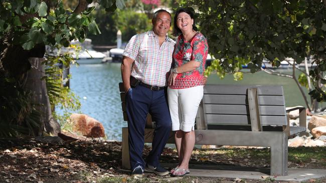 Mayor Tom Tate and wife Ruth. Picture: Glenn Hampson.