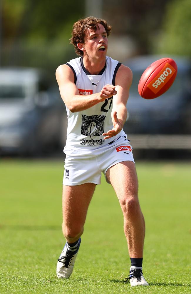 Archie Sinnott of the Geelong Falcons. Picture: Graham Denholm