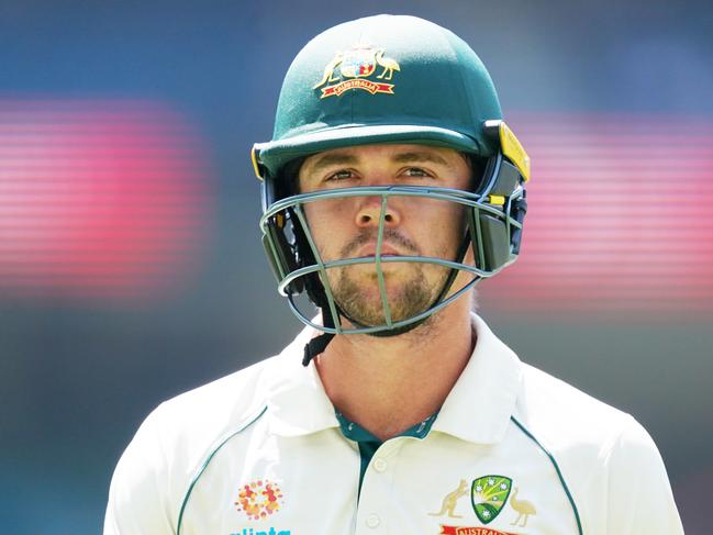 Travis Head of Australia looks dejected after defeat after being bowled on day 4 of the Boxing Day Test match between Australia and New Zealand at the MCG in Melbourne, Sunday, December 29, 2019. (AAP Image/Michael Dodge) NO ARCHIVING, EDITORIAL USE ONLY, IMAGES TO BE USED FOR NEWS REPORTING PURPOSES ONLY, NO COMMERCIAL USE WHATSOEVER, NO USE IN BOOKS WITHOUT PRIOR WRITTEN CONSENT FROM AAP