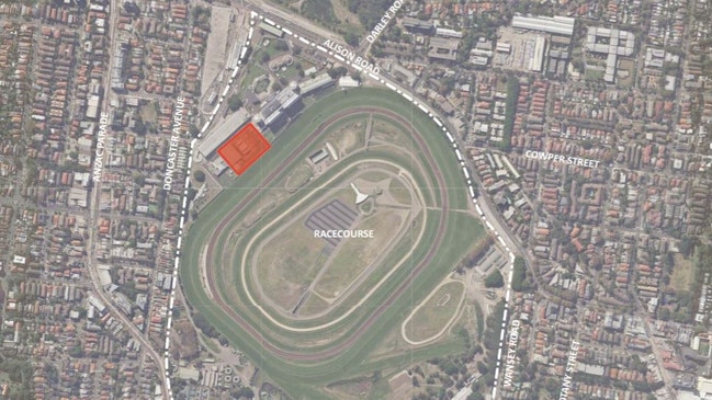 Location of the Winx Stand (in red).