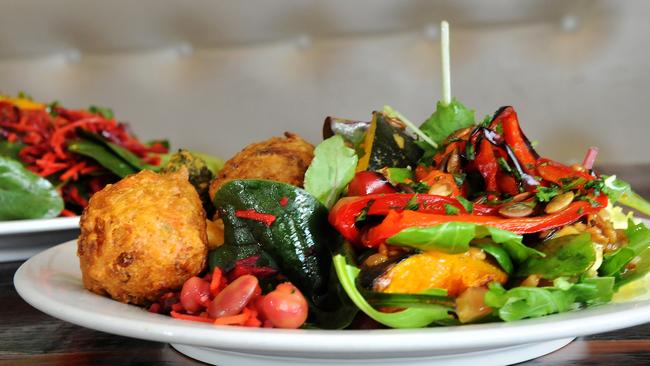 Vegetarian dishes at Govindas in Burleigh. Picture: John Gass