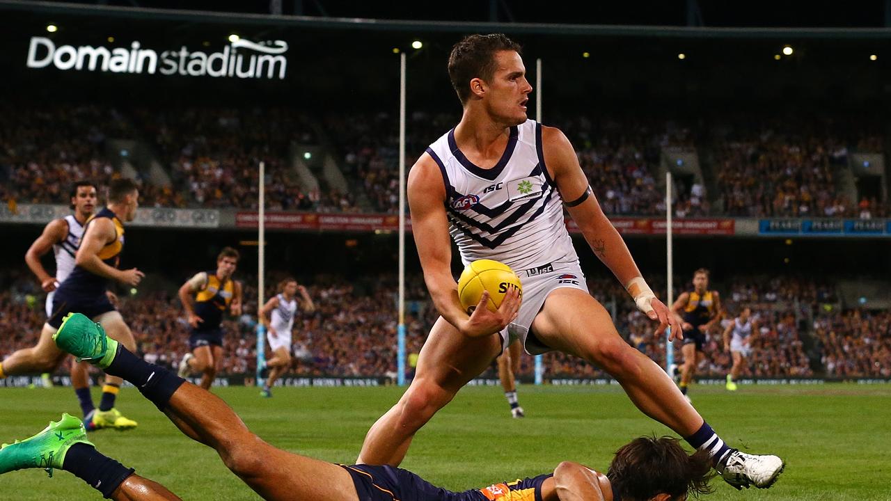 Harley Balic in one of his four games with the Dockers. Picture: Paul Kane/Getty Images