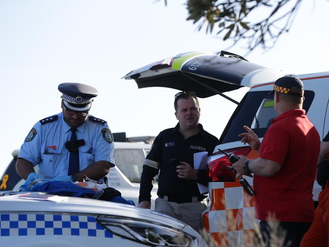 Three rock fishermen have died after being swept into sea at Port Kembla. Picture: David Swift