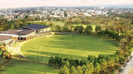 Preliminary images of what the Adelaide Crows want to build on the site of the Adelaide Aquatic Centre in North Adelaide