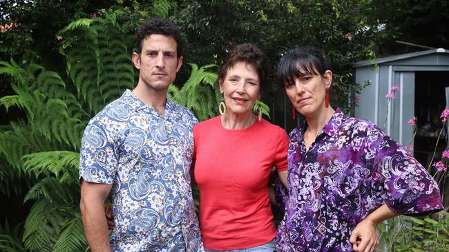 Anne at home with children Sophia and Van. Picture: John Feder/The Australian.