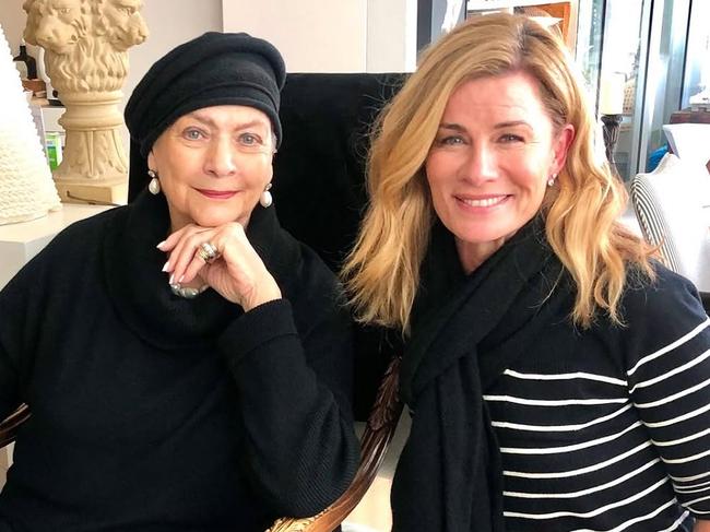 Maggie Tabberer, left, with Deborah Hutton. Picture: Instagram