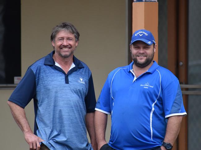 New Jacaranda Hotel owner Mark Hooklyn with pub manager Damian Blair.