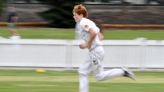 Valley bowler Callum Vidler. Picture, John Gass