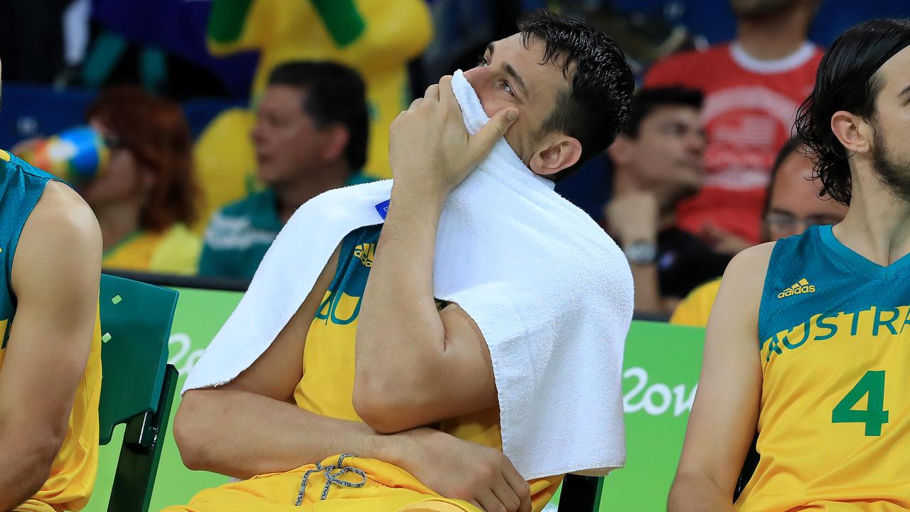Andrew Bogut on the day Australia lost to Spain in Rio.