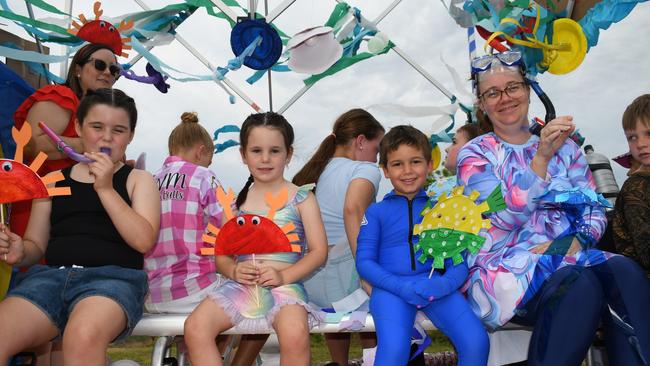 Ingham State Primary School. Photographs from the Maraka Festival Street Parade around the Ingham central business district on Saturday. In an ‘Under the Sea’-themed celebration of all things Hinchinbrook, school students, community organisations, emergency responders and contestants vying for the prized Queen and Princess titles paraded around Rotary Park in the centre of the town. Picture: Cameron Bates