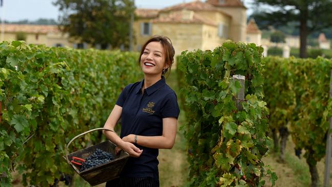 Chinese actor Zhao Wei pictured in 2018 at Chateau Monlot, a vineyard she owns in France. Picture: Nicolas Tucat / AFP