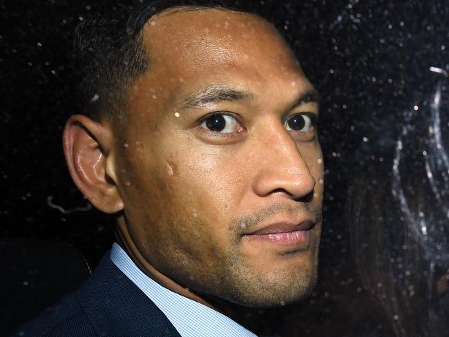 Wallabies star Israel Folau faces having his contract torn up. Picture: AAP 