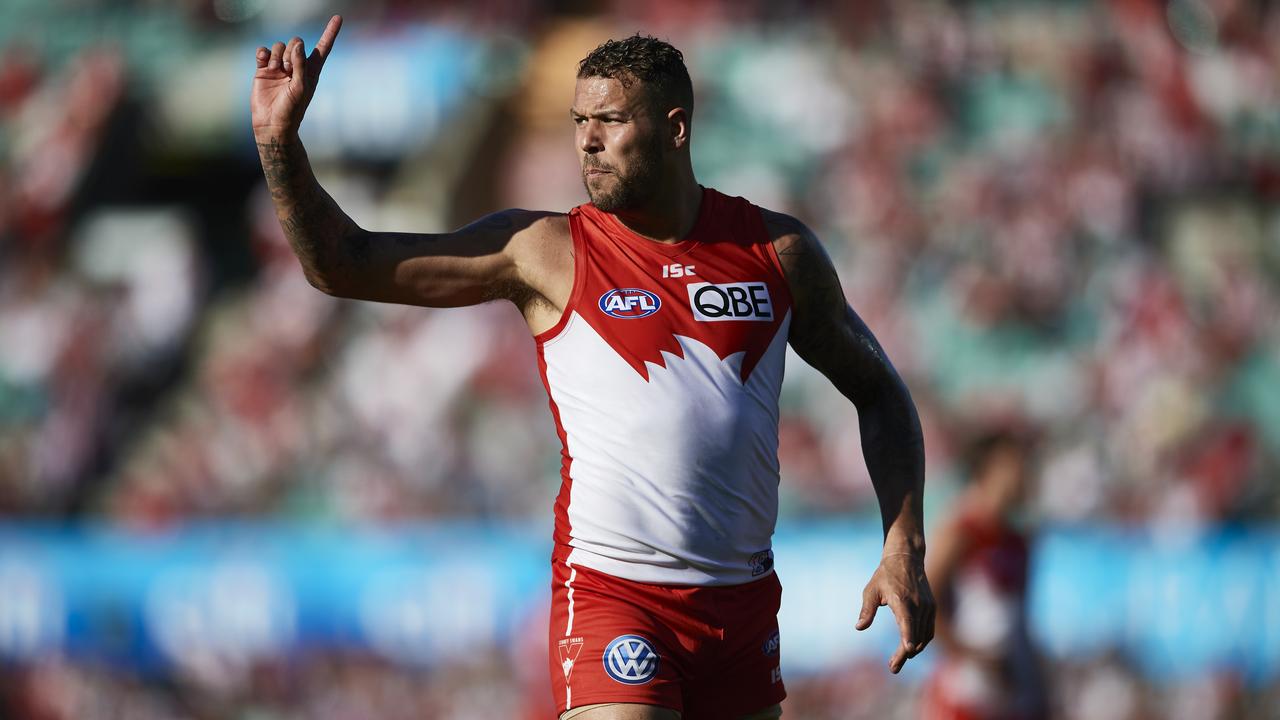 Lance Franklin is about to enter his seventh season of his mega nine-year deal with Sydney. Picture: Brett Hemmings