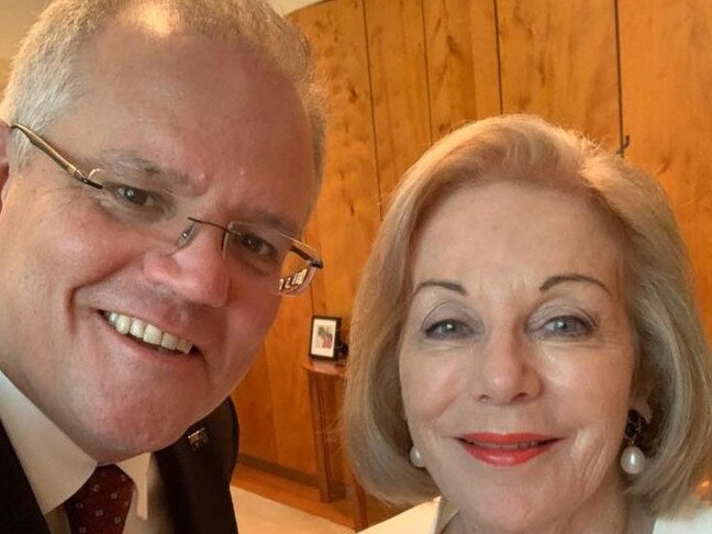 Scott Morrison with Ita Buttrose.