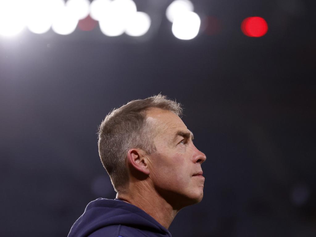 Alastair Clarkson after the loss to the Saints on Saturday. Picture: Darrian Traynor/Getty Images