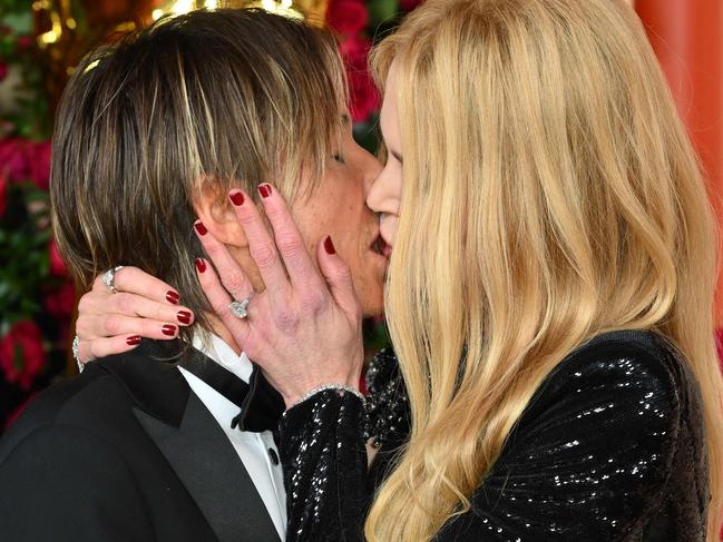 Australian-US musician Keith Urban and his wife US-Australian actress Nicole Kidman attend the 95th Annual Academy Awards at the Dolby Theatre in Hollywood, California on March 12, 2023. (Photo by ANGELA WEISS / AFP)